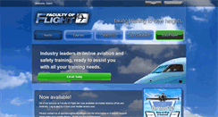 Desktop Screenshot of facultyofflight.com