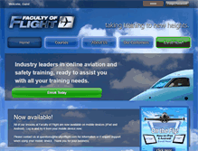 Tablet Screenshot of facultyofflight.com